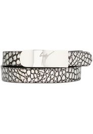 Giuseppe Zanotti Mirna crocodile-print belt - Grigio