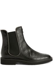 Giuseppe Zanotti crocodile-effect leather ankle boots - Nero