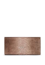 Giuseppe Zanotti Selena snake-embossed wallet - Marrone