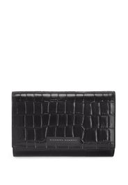 Giuseppe Zanotti Wendy crocodile effect clutch bag - Nero