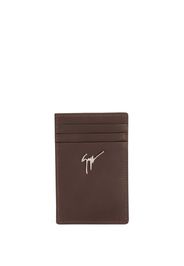 Giuseppe Zanotti Albert logo-plaque cardholder - Marrone