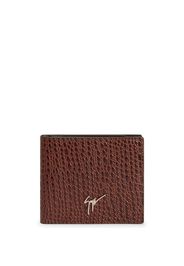 Giuseppe Zanotti Albert croco-embossed wallet - Marrone