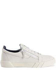 Giuseppe Zanotti panelled leather sneakers - Bianco