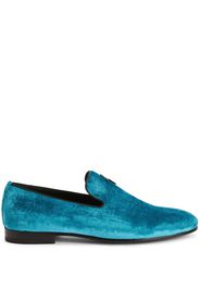 Giuseppe Zanotti velvet slip-on loafers - MULTICOLOR