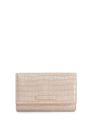 Giuseppe Zanotti Wendy crocodile-effect clutch bag - Rosa