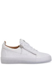 Giuseppe Zanotti Frankie glittered sneakers - Bianco