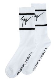 Giuseppe Zanotti intarsia-knit ankle socks - Bianco