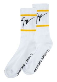 Giuseppe Zanotti intarsia-knit ankle socks - Bianco