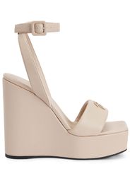 Giuseppe Zanotti Sandali Meissa con plateau 130mm - Toni neutri