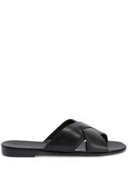 Giuseppe Zanotti Flavio crossed-leather sandals - BLACK