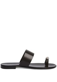 Giuseppe Zanotti Norbert leather slides - Nero