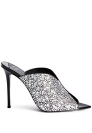 Giuseppe Zanotti Mules Intriigo Crystal con tacco - Nero