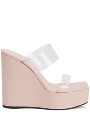 Giuseppe Zanotti Sandali Meissa Plexi con zeppa - Rosa