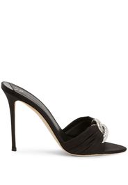 Giuseppe Zanotti Mules Intriigo Knot con nodo - Nero