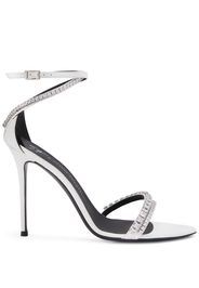 Giuseppe Zanotti metallic-effect high heel sandals - Bianco