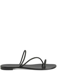 Giuseppe Zanotti Sandali con suola piatta Julianne - BLACK