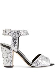 Giuseppe Zanotti Emmanuelle 80mm leather sandals - Argento