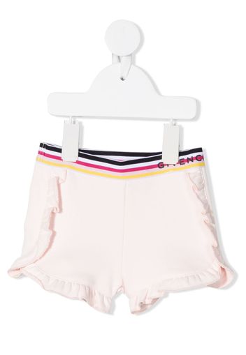 Givenchy Kids Shorts con ruches - Rosa