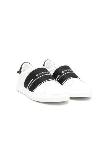 Givenchy Kids Sneakers senza lacci con logo - Bianco