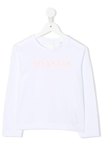 Givenchy Kids graphic logo-print T-shirt - Bianco