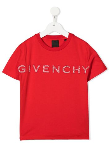 Givenchy Kids T-shirt con applicazione 4G - Rosso