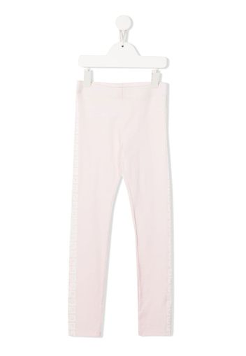 Givenchy Kids Leggings con stampa - Rosa