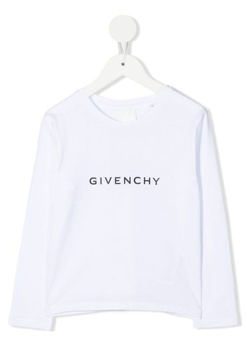 Givenchy Kids 4G motif long-sleeved T-shirt - Bianco