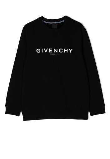 Givenchy Kids logo-print long-sleeve sweatshirt - Nero