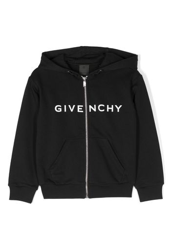 Givenchy Kids logo-print cardigan - Nero