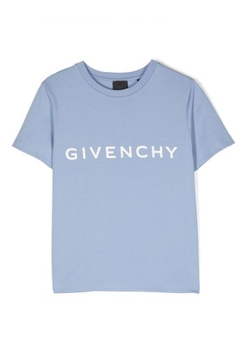 Givenchy Kids 4G logo-print T-shirt - Blu