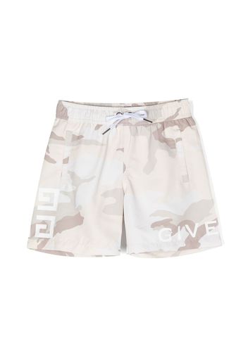 Givenchy Kids Costume da bagno con stampa camouflage - Toni neutri