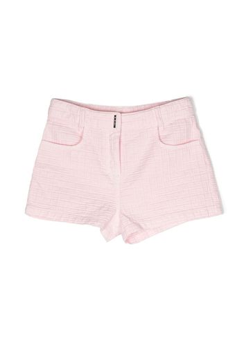 Givenchy Kids logo-print jacquard shorts - Rosa