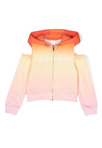 Givenchy Kids Felpa con zip - Arancione