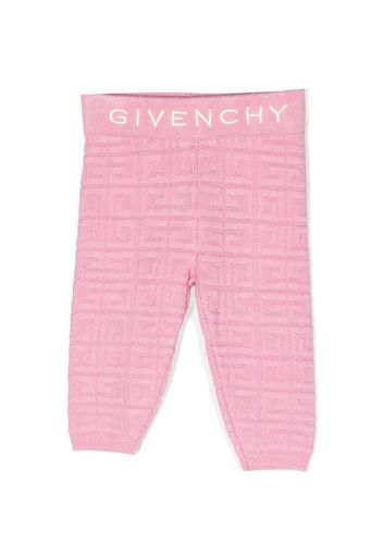 Givenchy Kids 4G jacquard leggings - Rosa