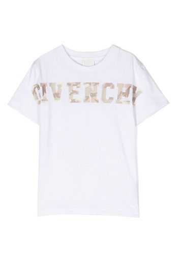 Givenchy Kids logo-print short-sleeved T-shirt - Bianco