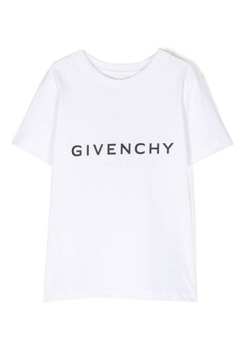 Givenchy Kids logo-print short-sleeve T-shirt - Bianco