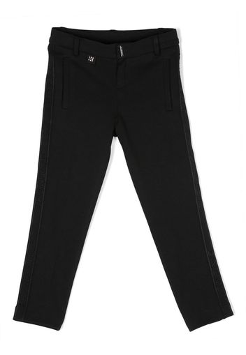 Givenchy Kids logo-embroidered smart trousers - Nero