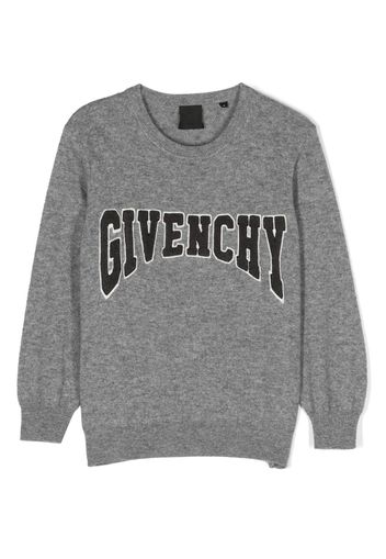 Givenchy Kids Maglione con applicazione - Grigio