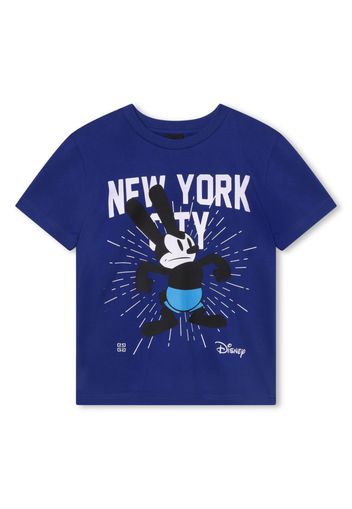 Givenchy Kids x Disney Oswald-print cotton T-shirt - Blu