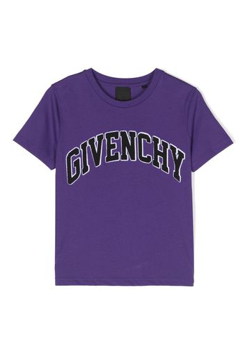 Givenchy Kids T-shirt con logo - Viola