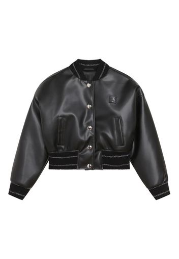 Givenchy Kids Bomber con motivo 4G - Nero