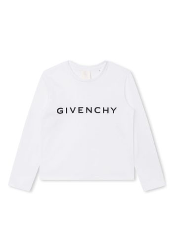 Givenchy Kids logo-print organic-cotton T-shirt - Bianco