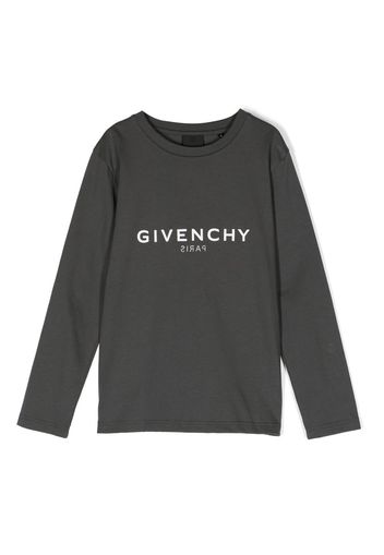 Givenchy Kids logo-print organic-cotton T-shirt - Grigio