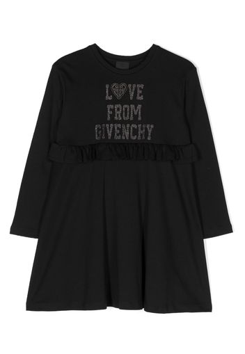 Givenchy Kids Abito con decorazione - Nero