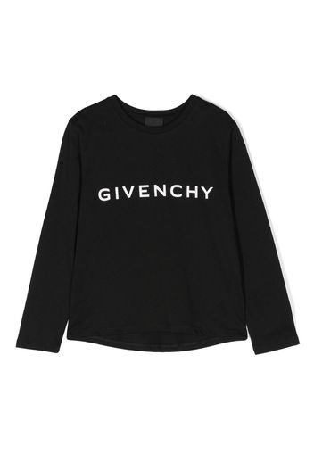 Givenchy Kids logo-print cotton T-shirt - Nero