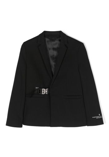 Givenchy Kids Blazer con fibbia 4G - Nero