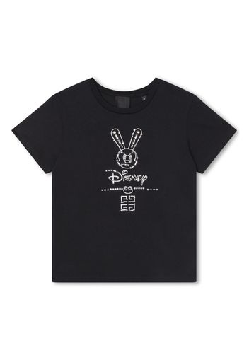 Givenchy Kids logo-embroidered organic-cotton T-shirt - Nero