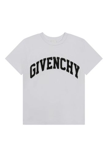 Givenchy Kids logo-patch short-sleeve T-shirt - Bianco