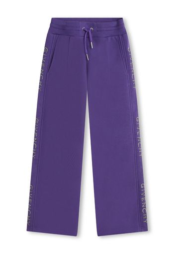 Givenchy Kids logo-embroidered drawstring track pants - Viola