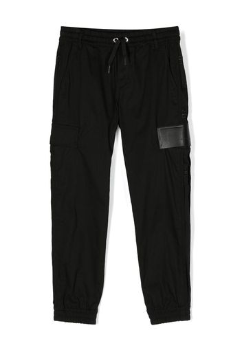 Givenchy Kids logo-patch track pants - Nero